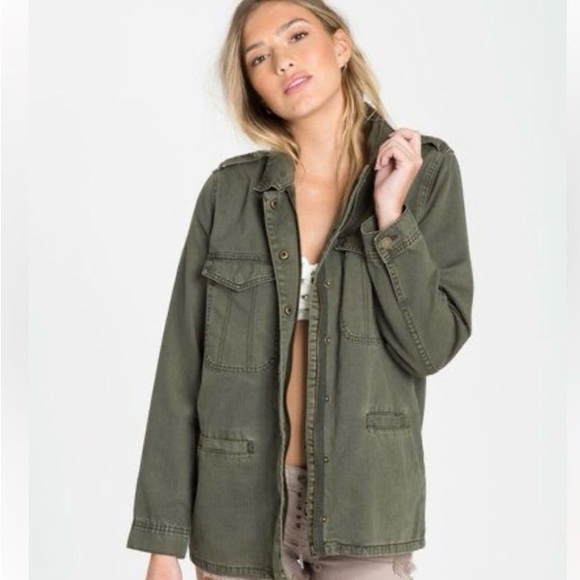 Billabong military style jacket. - Picture 1 of 6